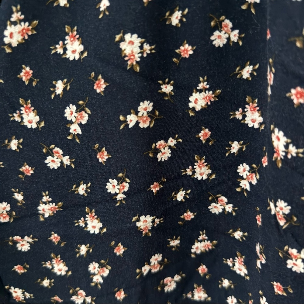 Floral Tie-Strap Jumpsuit with Pockets. Size L - Picture 5 of 6